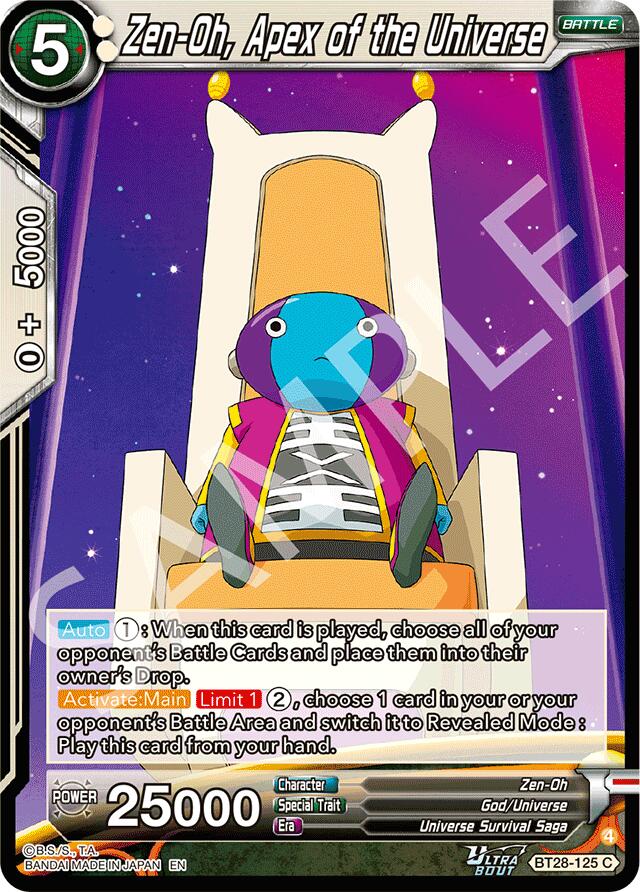 Zen-Oh, Apex of the Universe (BT28-125) [Prismatic Clash] | Devastation Store