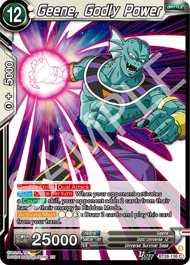 Geene, Godly Power (BT28-136) [Prismatic Clash] | Devastation Store