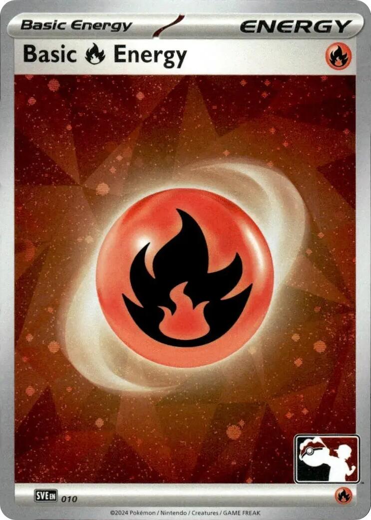 Basic Fire Energy (010) (Cosmos Holo) [Prize Pack Series Seven] | Devastation Store