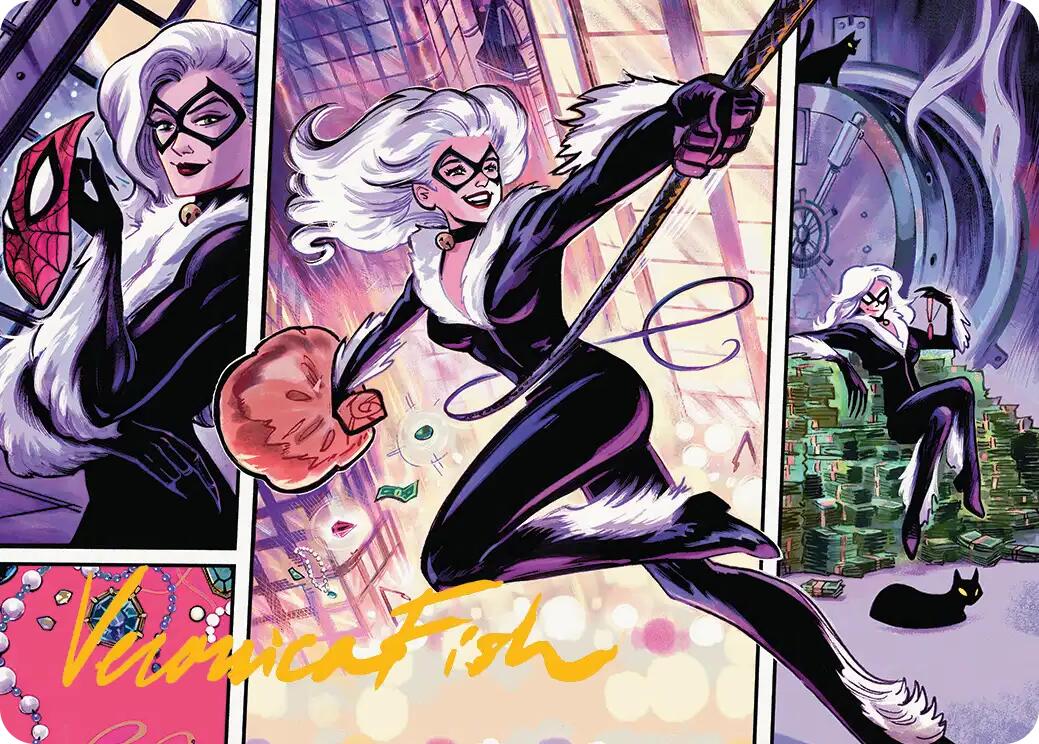 Black Cat, Cunning Thief Art Card (Gold-Stamped Signature) [Marvel's Spider-Man Art Series] | Devastation Store