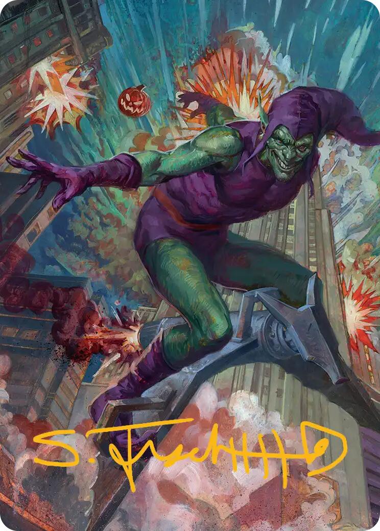 Green Goblin Art Card (26/54) (Gold-Stamped Signature) [Marvel's Spider-Man Art Series] | Devastation Store