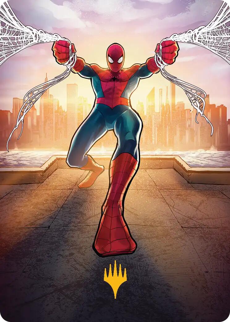 Amazing Spider-Man Art Card (36/54) (Gold-Stamped Planeswalker Symbol) [Marvel's Spider-Man Art Series] | Devastation Store