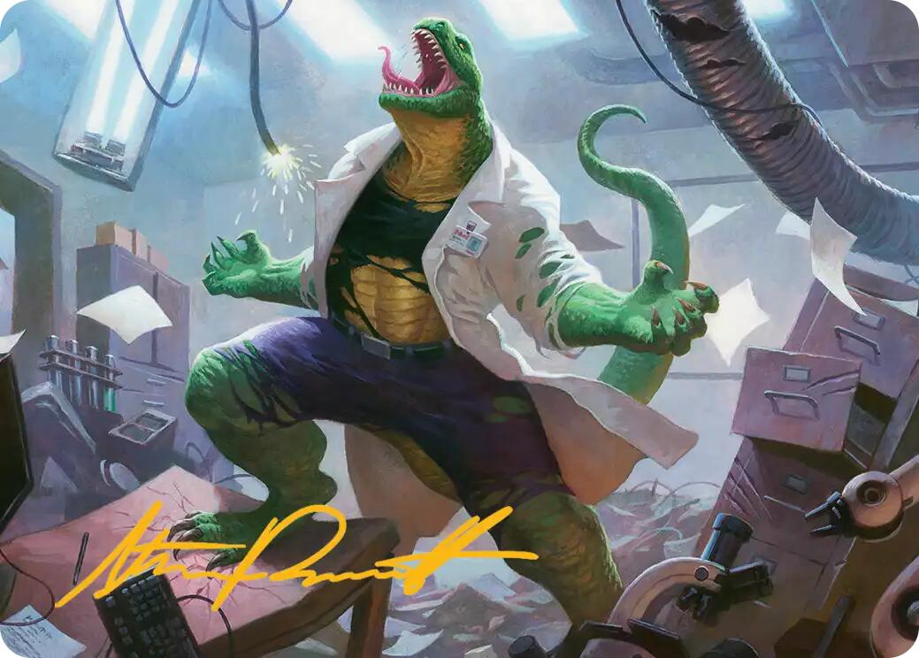Lizard, Connors's Curse Art Card (Gold-Stamped Signature) [Marvel's Spider-Man Art Series] | Devastation Store