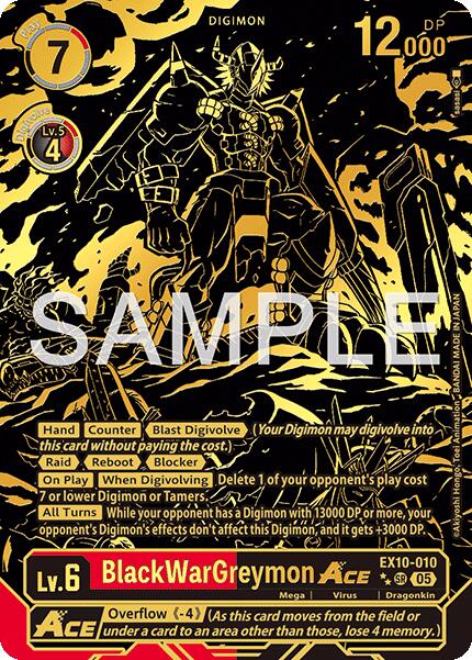 BlackWarGreymon ACE [EX10-010] (Rare Pull) [Sinister Order] | Devastation Store