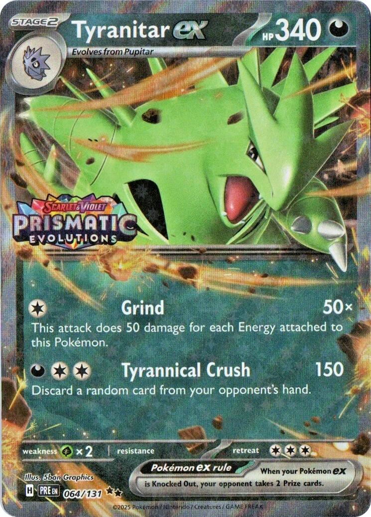 Tyranitar ex (064/131) (Prismatic Evolutions Stamp) [Miscellaneous Cards] | Devastation Store