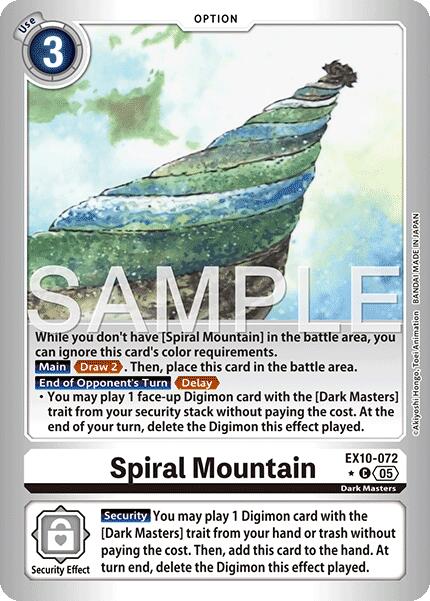 Spiral Mountain [EX10-072] (Limited Foil) [Sinister Order] | Devastation Store
