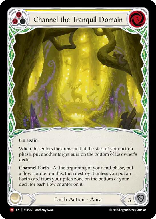 Channel the Tranquil Domain (Extended Art Cold Foil) [SUP263] (Super Slam)  Cold Foil | Devastation Store