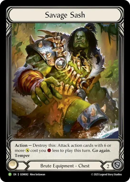 Savage Sash [GEM082] (GEM Pack 3)  Rainbow Foil | Devastation Store