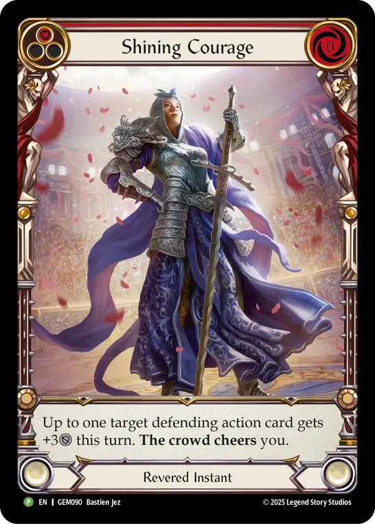 Shining Courage [GEM090] (GEM Pack 3)  Rainbow Foil | Devastation Store