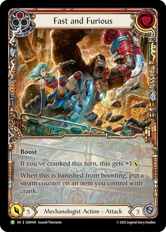 Fast and Furious [GEM104] (GEM Pack 3)  Rainbow Foil | Devastation Store