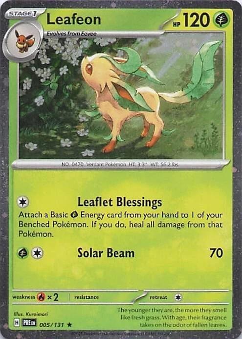Leafeon (005/131) (Cosmos Holo) [Miscellaneous Cards] | Devastation Store