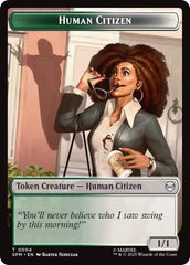 Human Citizen // Treasure Double-Sided Token [Marvel's Spider-Man Tokens] | Devastation Store