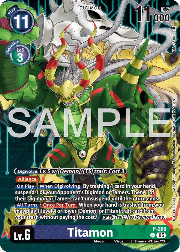 Titamon [P-209] (Hacker's Slumber Box Promotion Pack) [Promotional Cards] | Devastation Store