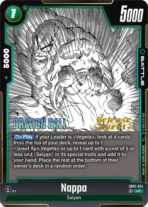 Nappa [Manga Booster 01 Release Event Cards] | Devastation Store