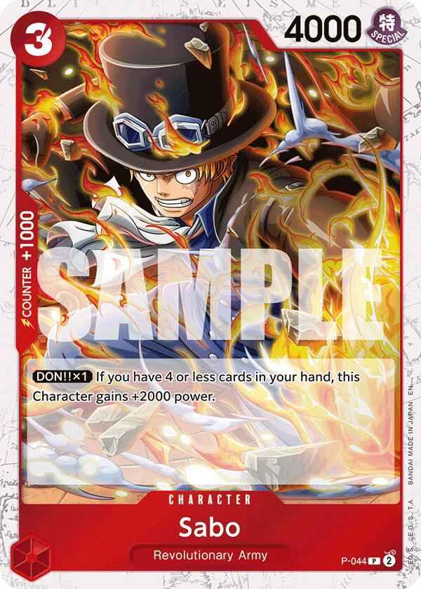Sabo (P-044) (Pirate Foil) [Premium Booster -The Best- Vol. 2] | Devastation Store