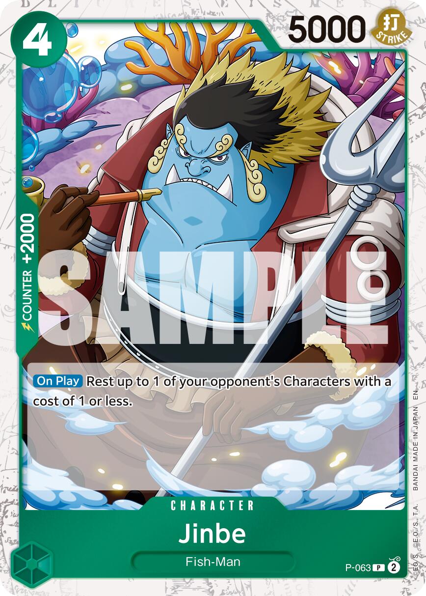 Jinbe (P-063) (Pirate Foil) [Premium Booster -The Best- Vol. 2] | Devastation Store