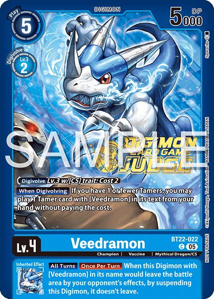 Veedramon [BT22-022] (Judge Pack 2025 Wave 2) [Cyber Eden] | Devastation Store