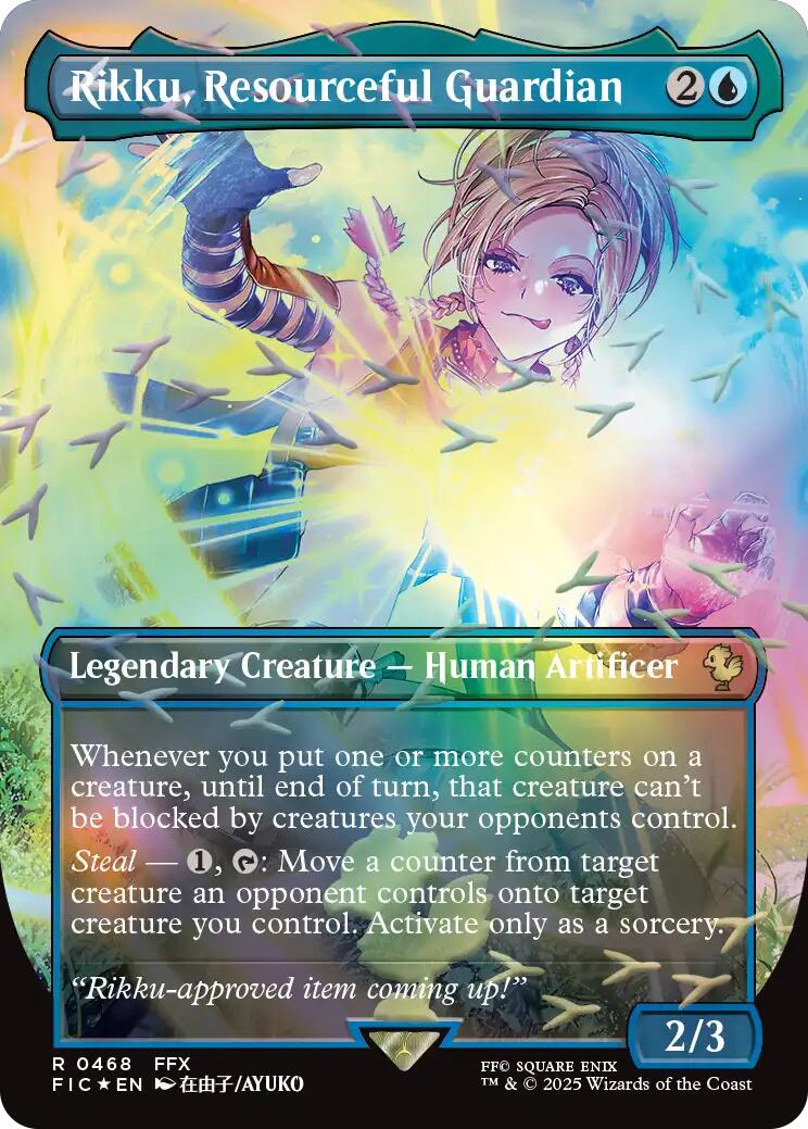 Rikku, Resourceful Guardian (Borderless) (Chocobo Track Foil) [FINAL FANTASY Commander] | Devastation Store