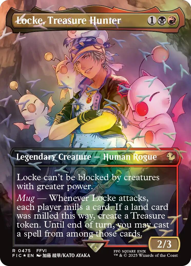 Locke, Treasure Hunter (Borderless) (Chocobo Track Foil) [FINAL FANTASY Commander] | Devastation Store