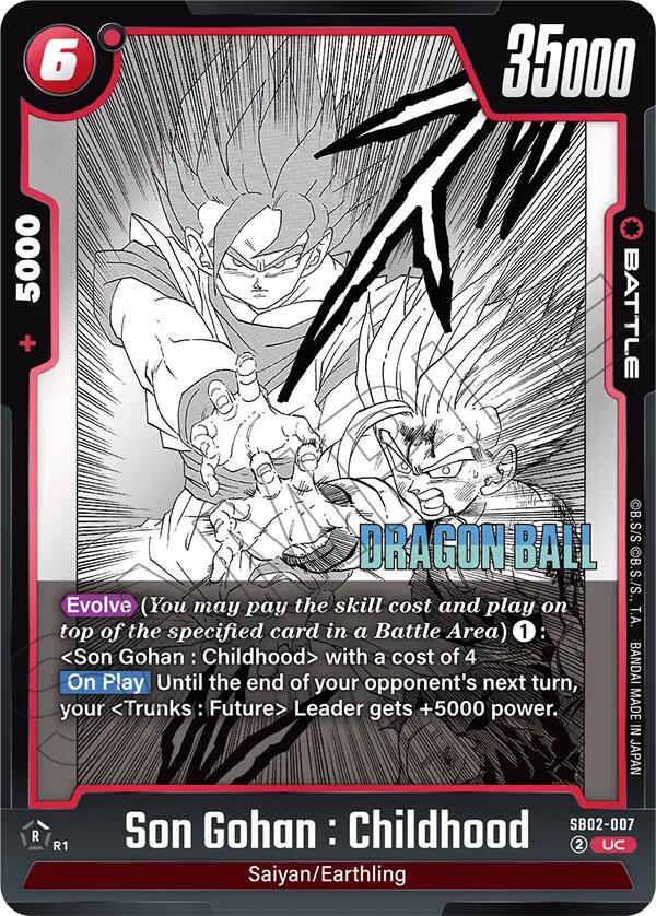 Son Gohan : Childhood (SB02-007) [Manga Booster 02] | Devastation Store