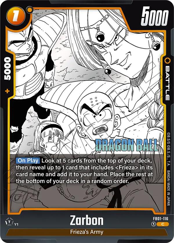 Zarbon (FB01-116) [Manga Booster 02] | Devastation Store