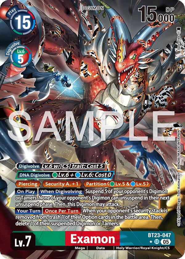 Examon [BT23-047SR] (Alternate Art) [Hackers' Slumber] | Devastation Store