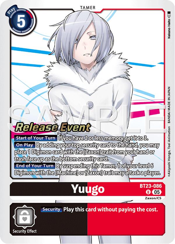 Yuugo [BT23-086] [Hackers' Slumber Release Event Cards] | Devastation Store