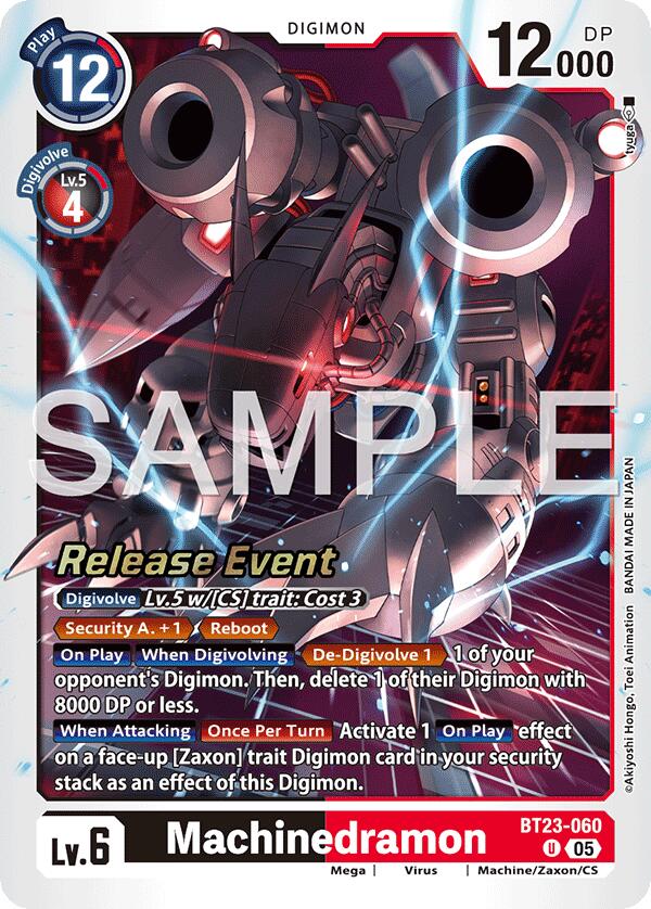 Machinedramon [BT23-060] [Hackers' Slumber Release Event Cards] | Devastation Store