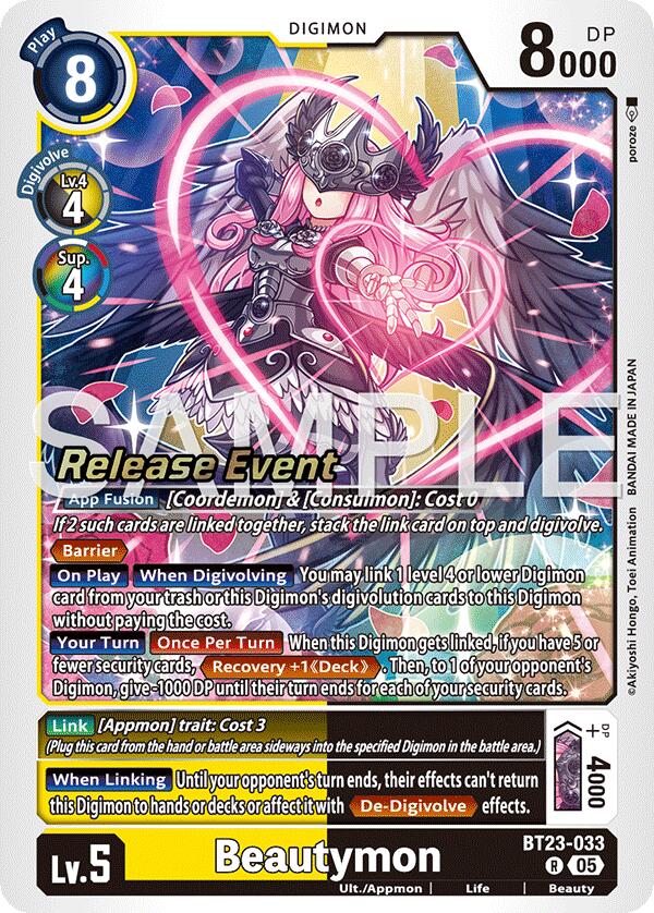 Beautymon [BT23-033] [Hackers' Slumber Release Event Cards] | Devastation Store