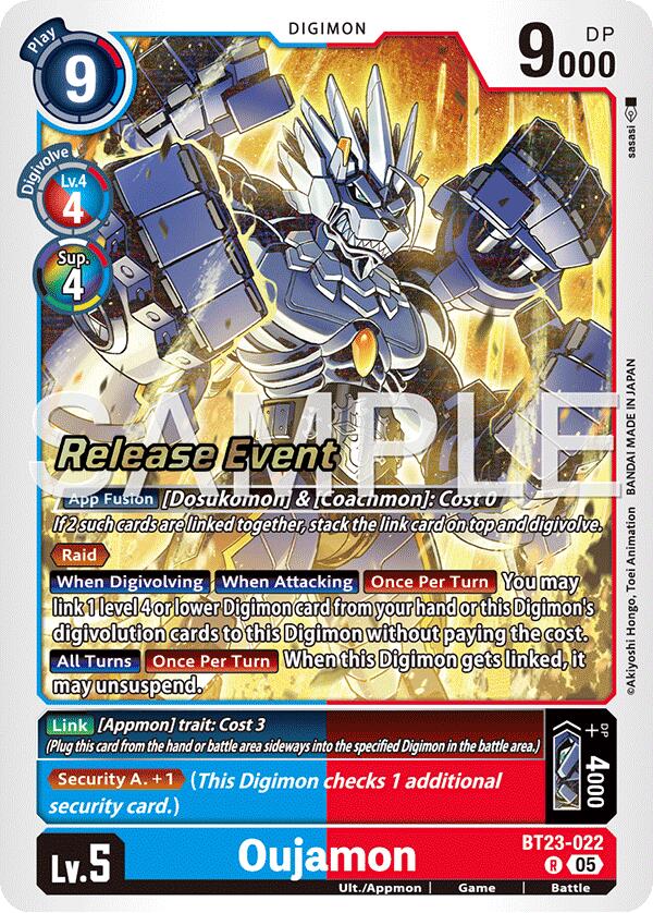 Oujamon [BT23-022] [Hackers' Slumber Release Event Cards] | Devastation Store
