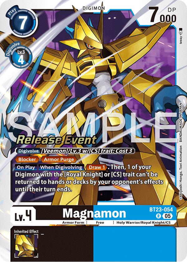Magnamon [BT23-054] [Hackers' Slumber Release Event Cards] | Devastation Store