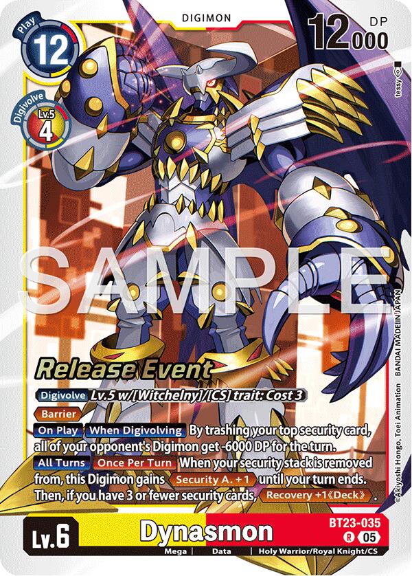 Dynasmon [BT23-035] [Hackers' Slumber Release Event Cards] | Devastation Store