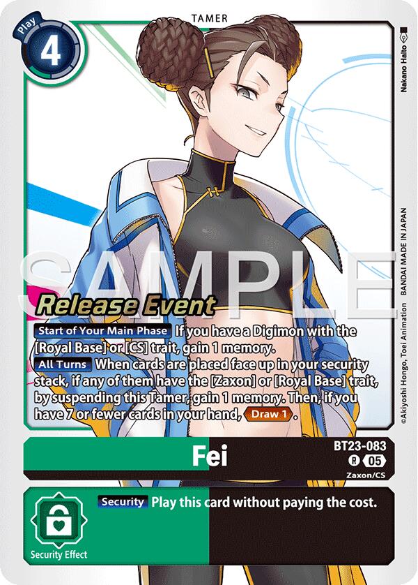 Fei [BT23-083] [Hackers' Slumber Release Event Cards] | Devastation Store