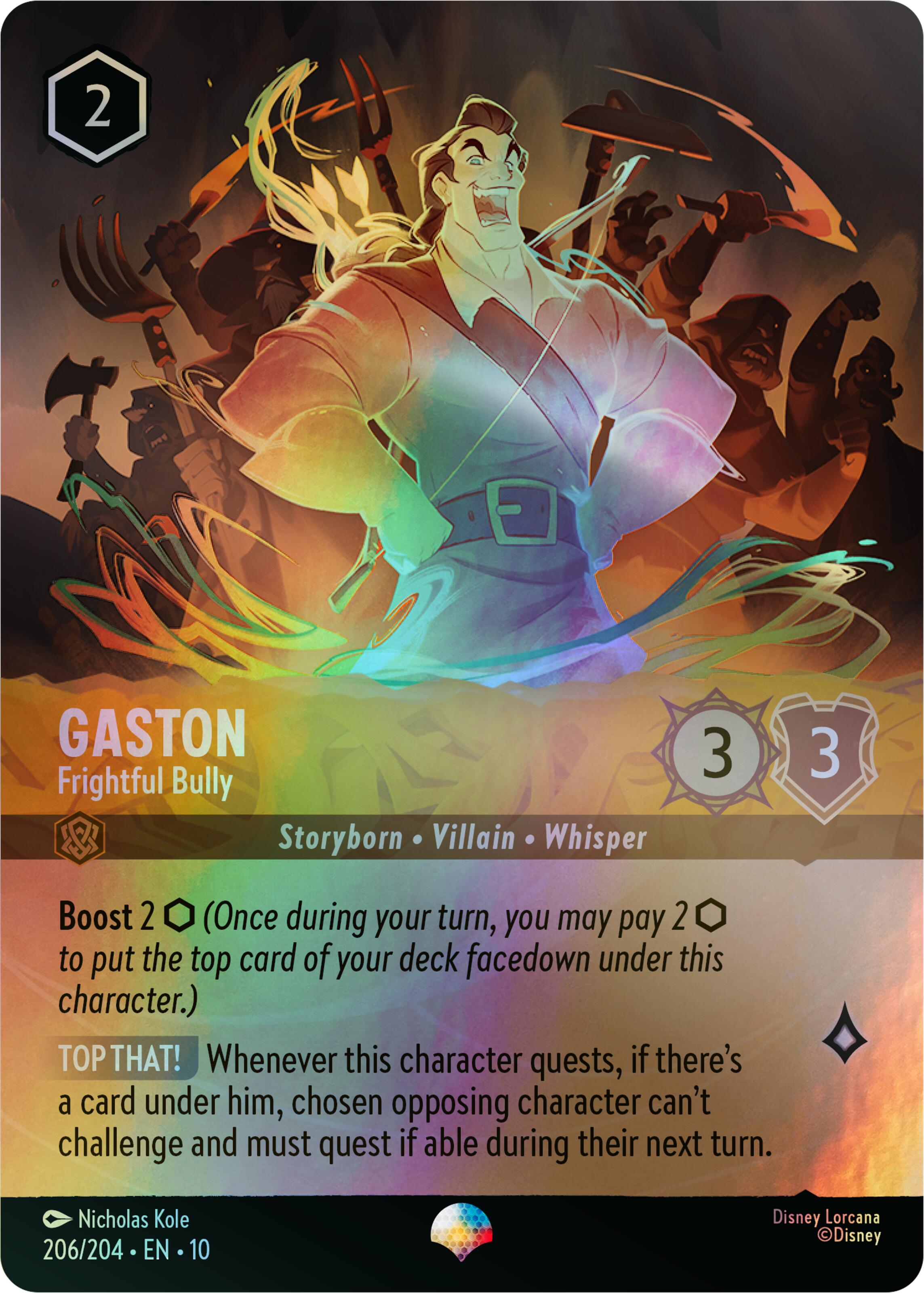 Gaston - Frightful Bully (Epic) (206/204) [Whispers in the Well] | Devastation Store