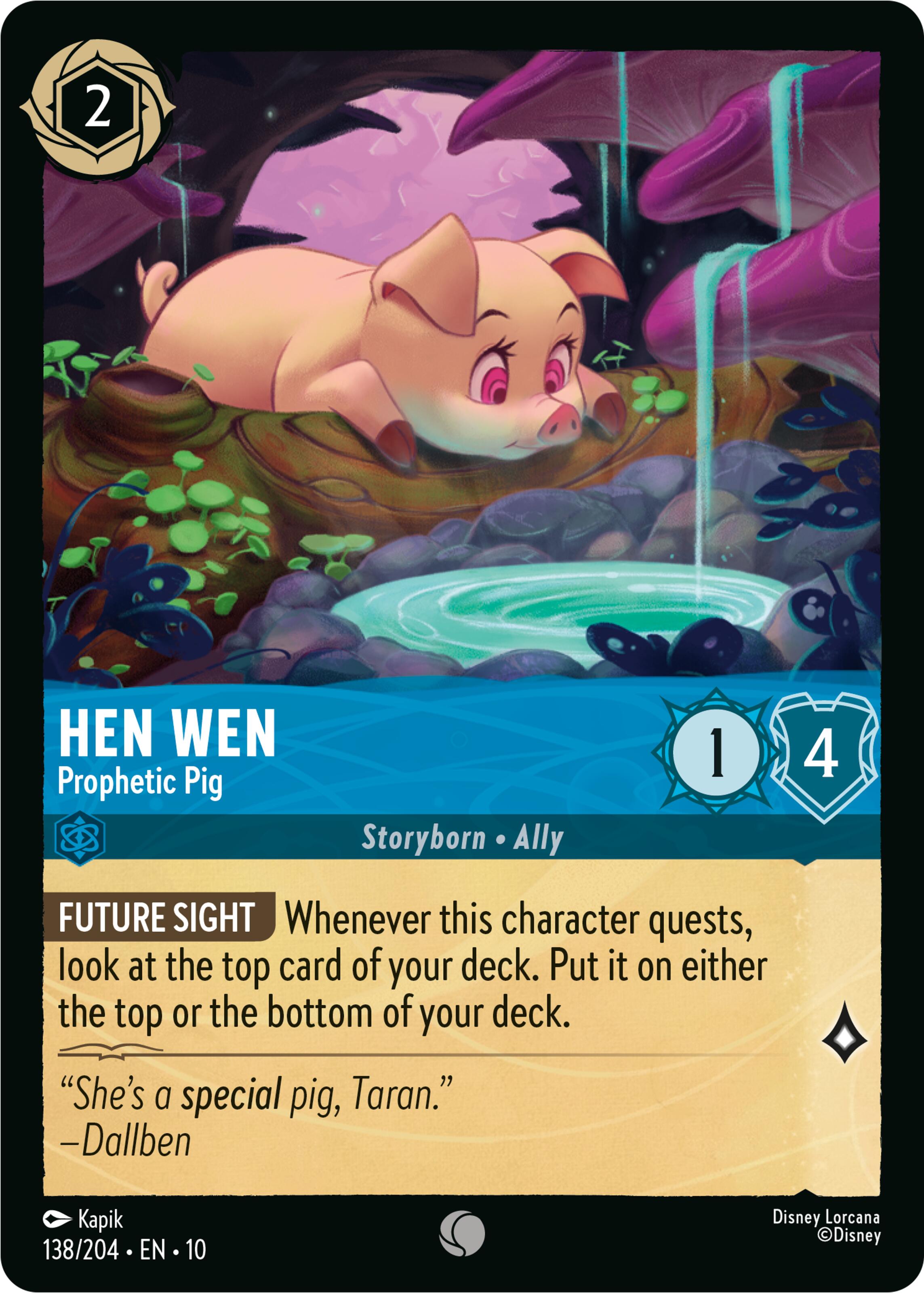 Hen Wen - Prophetic Pig (138/204) [Whispers in the Well] | Devastation Store
