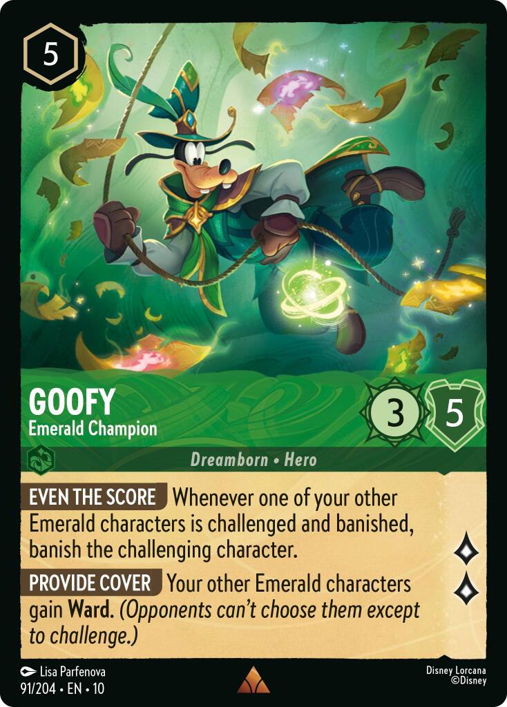 Goofy - Emerald Champion (91/204) [Whispers in the Well] | Devastation Store