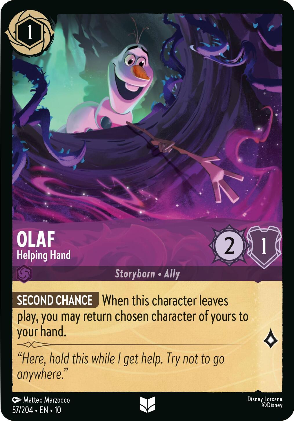 Olaf - Helping Hand (57/204) [Whispers in the Well] | Devastation Store