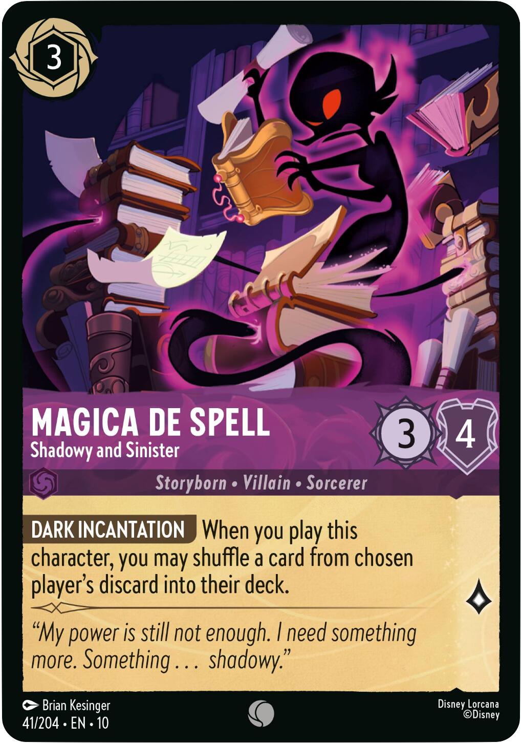 Magica De Spell - Shadowy and Sinister (41/204) [Whispers in the Well] | Devastation Store