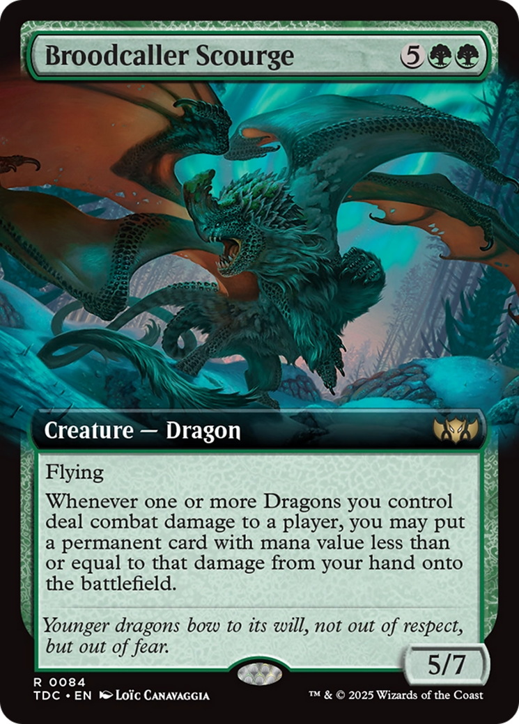 Broodcaller Scourge (Extended Art) [Tarkir: Dragonstorm Commander] | Devastation Store
