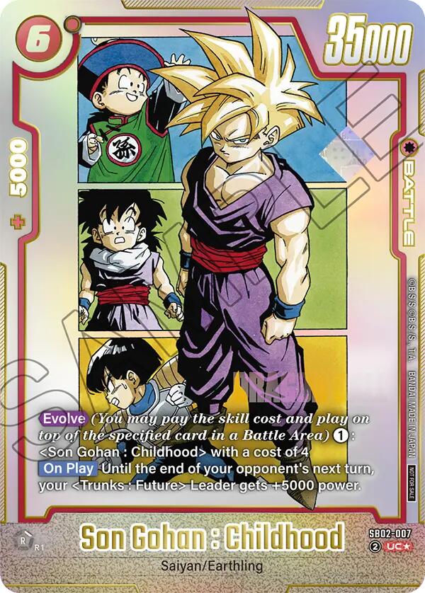 Son Gohan : Childhood (SB02-007) [Fusion World Tournament Cards] | Devastation Store