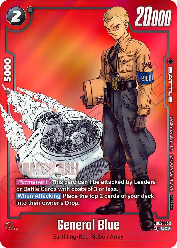 General Blue (SB02-059) (Limited Pack MANGA Version 02) [Fusion World Promotion Cards] | Devastation Store