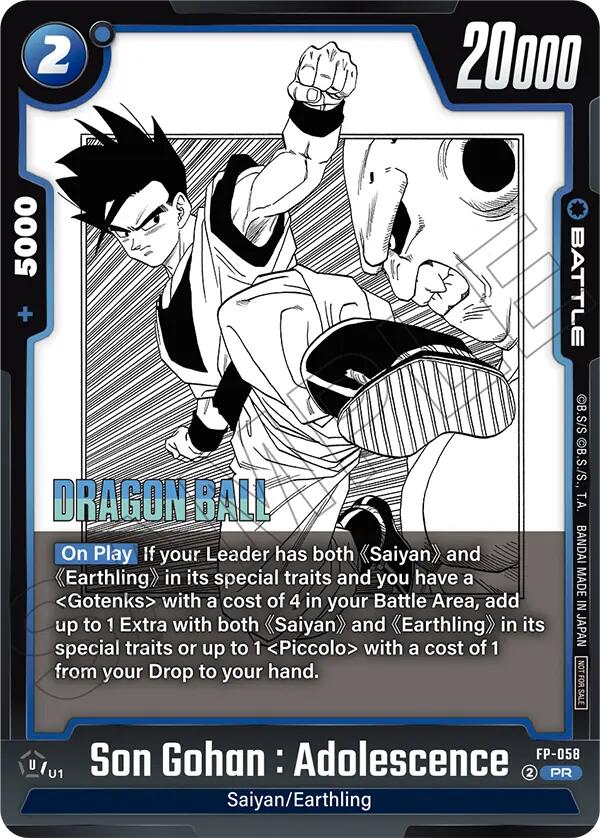 Son Gohan : Adolescence (FP-058) [Fusion World Tournament Cards] | Devastation Store