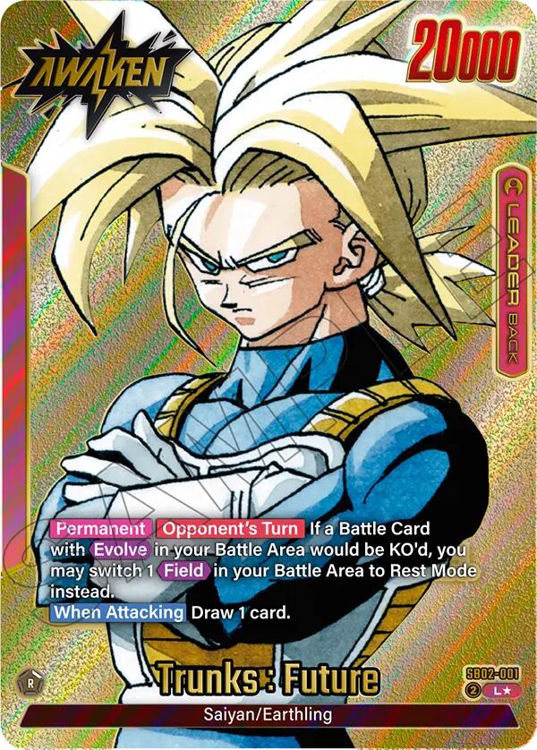 Trunks : Future (SB02-001) (Gold) [Manga Booster 02] | Devastation Store
