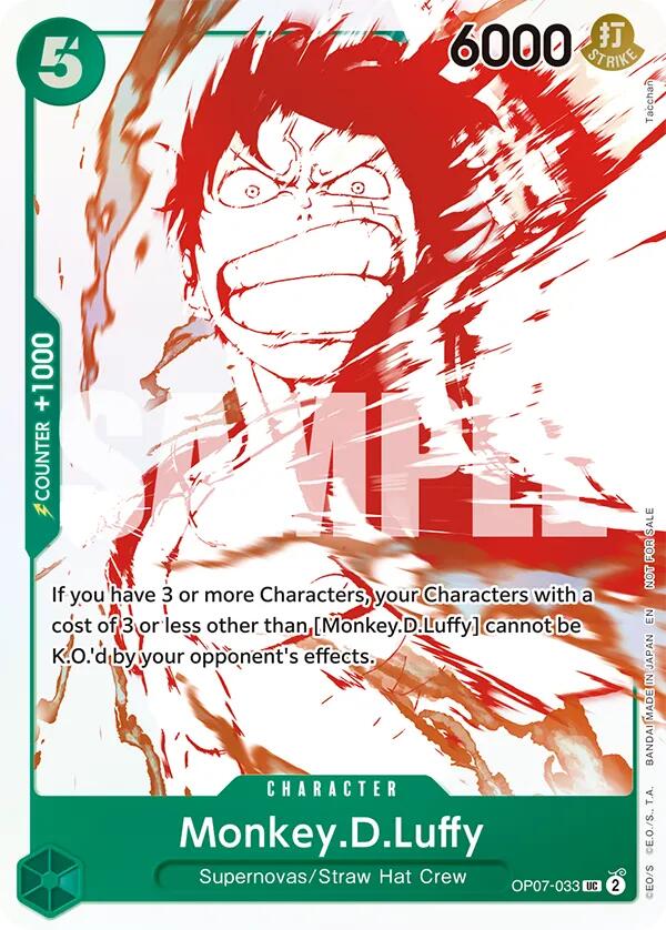 Monkey.D.Luffy (OP07-033) (3rd Anniversary Treasure Campaign Pack) [One Piece Promotion Cards] | Devastation Store