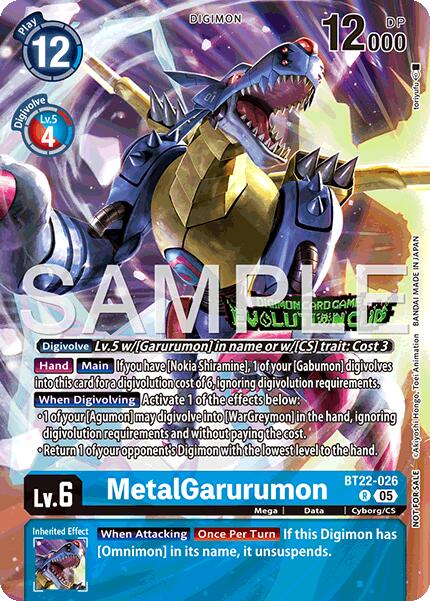MetalGarurumon [BT22-026] (Evolution Cup 2025 Vol. 3 Participant) [Cyber Eden] | Devastation Store