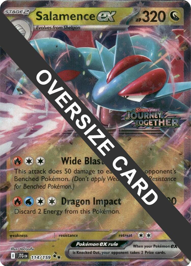 Salamence ex (114/159) (Jumbo Card) [Scarlet & Violet: Journey Together] | Devastation Store