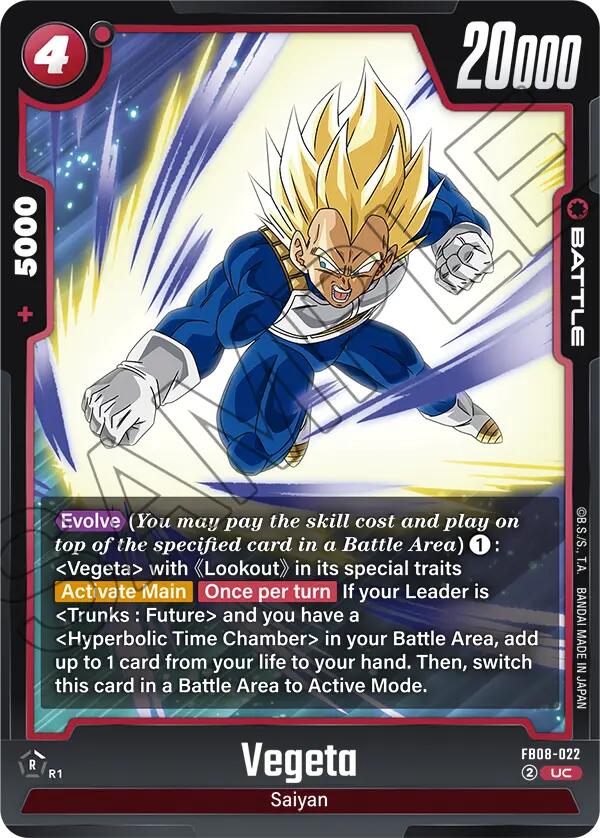 Vegeta (FB08-022) [Saiyan's Pride] | Devastation Store