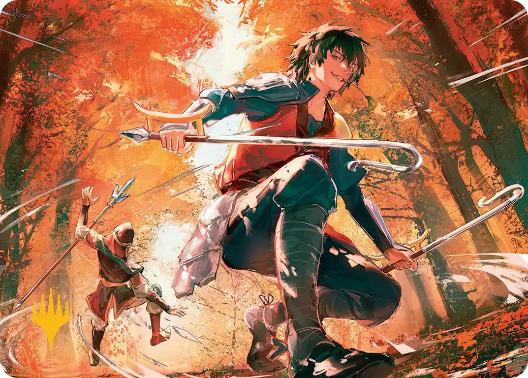 Jet, Rebel Leader Art Card (Gold-Stamped Planeswalker Symbol) [Avatar: The Last Airbender Art Series] | Devastation Store