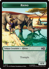 Bird // Rhino Double-Sided Token [Marvel Super Heroes Commander Tokens] | Devastation Store