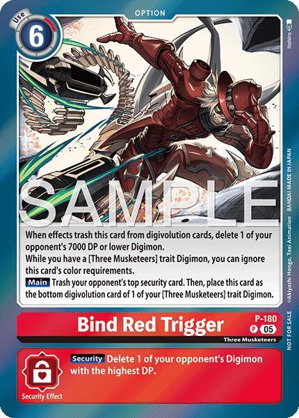 Bind Red Trigger [P-180] (Event Pack 8) [Promotional Cards] | Devastation Store
